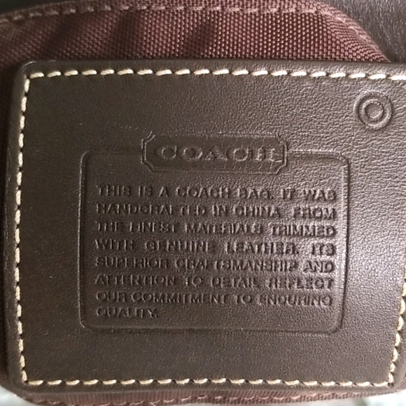Coach Mini Handbag Brown and Tan - Picture 8 of 8